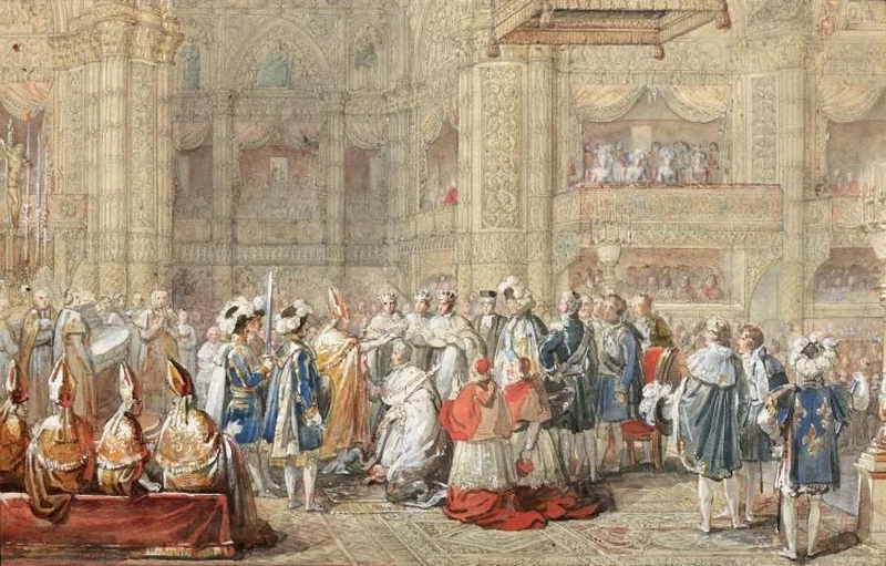 L'incoronazione di Carlo X a Reims